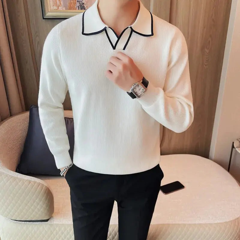 Men Winter British Style Sweater