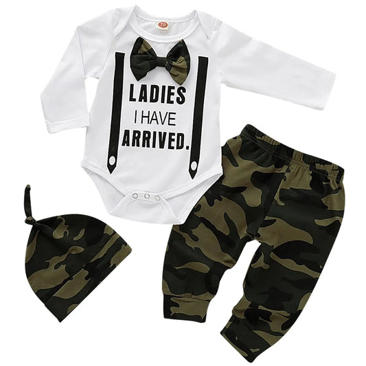 Cute 3PCS Set Newborn Baby Boy Clothes - Simply Great Gear