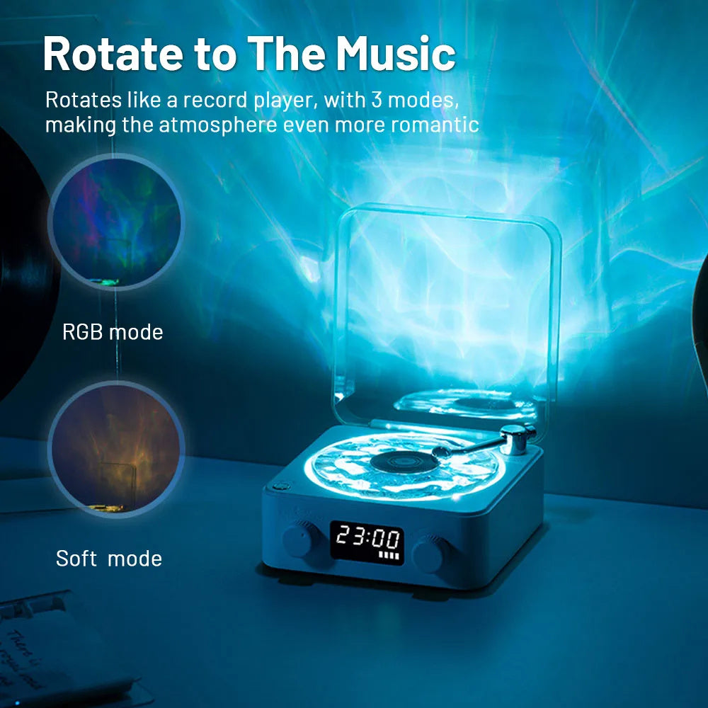 Retro Bluetooth Speaker with Nature Sounds & Ambient Light