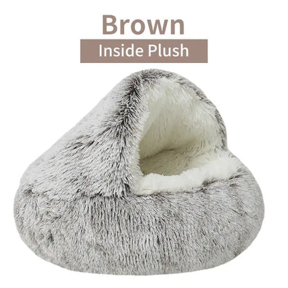 Plush Round Cat Bed - Simply Great Gear