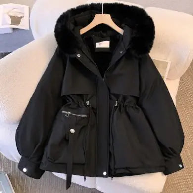 Women Fleece Puff Winter Jacket