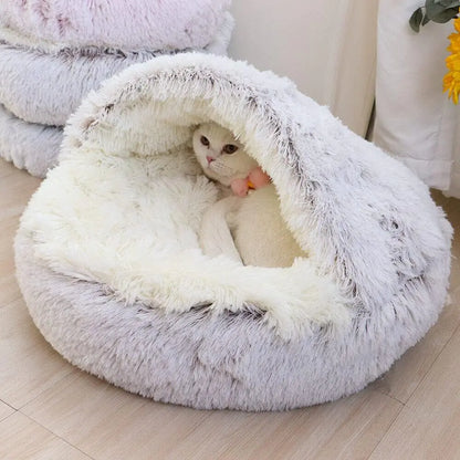 Plush Round Cat Bed - Simply Great Gear