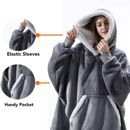 Women Winter Fleece Oversized Hoodie