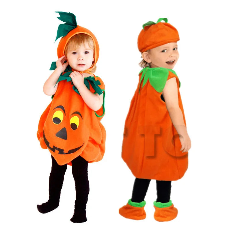 Halloween Romper Pumpkin Kid Costume