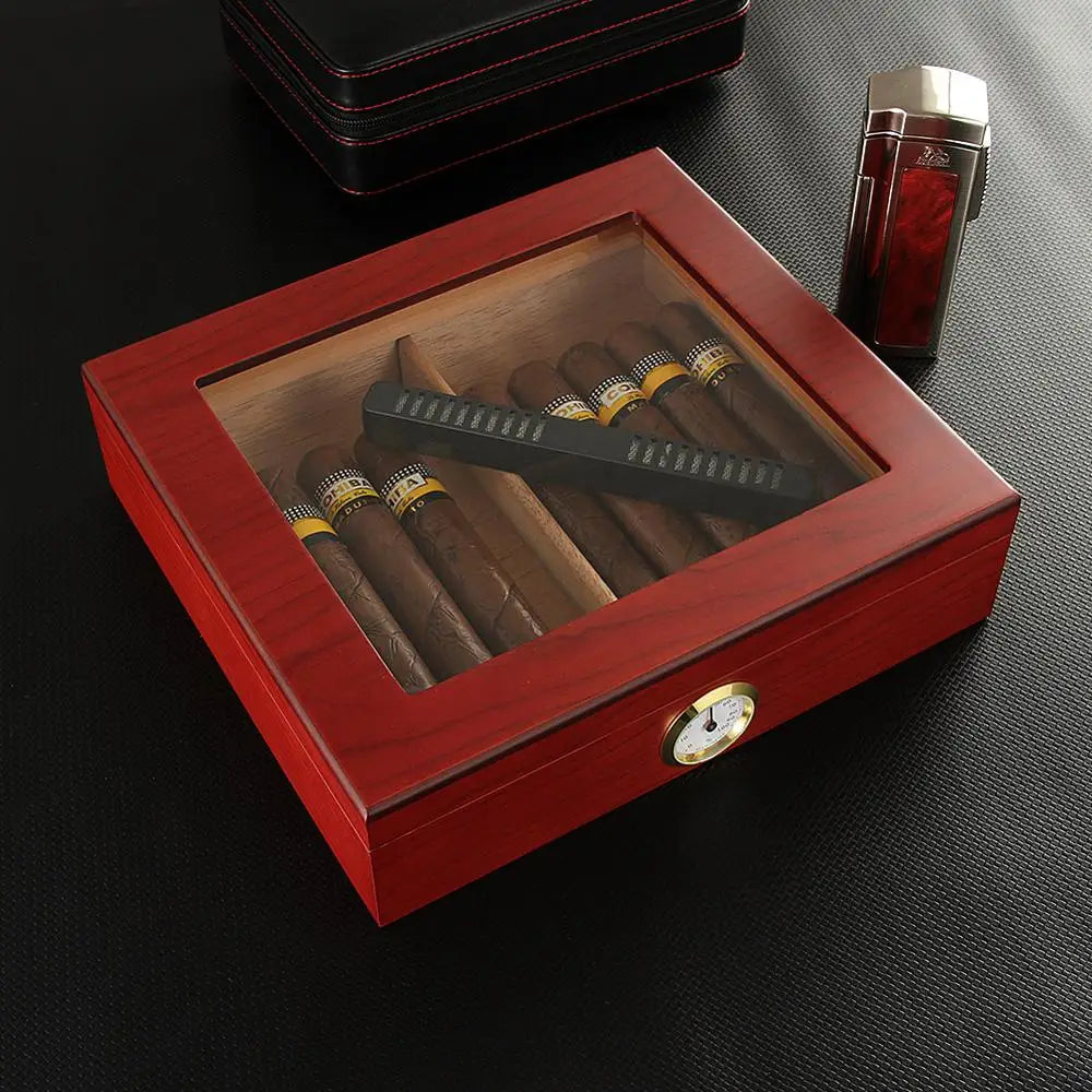 Cedar Wood Humidor Cigar Box - Simply Great Gear