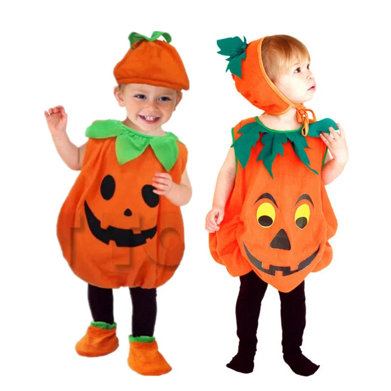 Halloween Romper Pumpkin Kid Costume