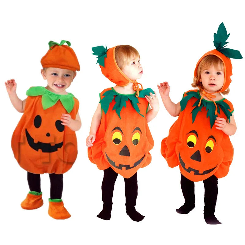 Halloween Romper Pumpkin Kid Costume