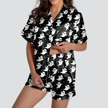 Pumpkin Satin Halloween Pajama Set - Simply Great Gear