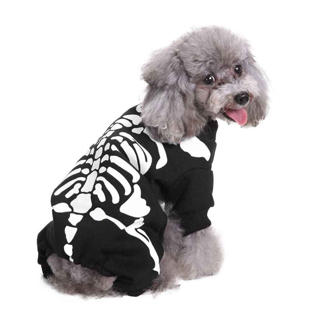 Pet Skeleton Halloween Jumpsuit