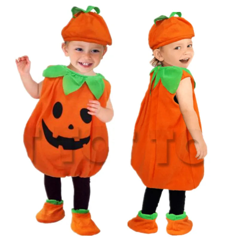 Halloween Romper Pumpkin Kid Costume