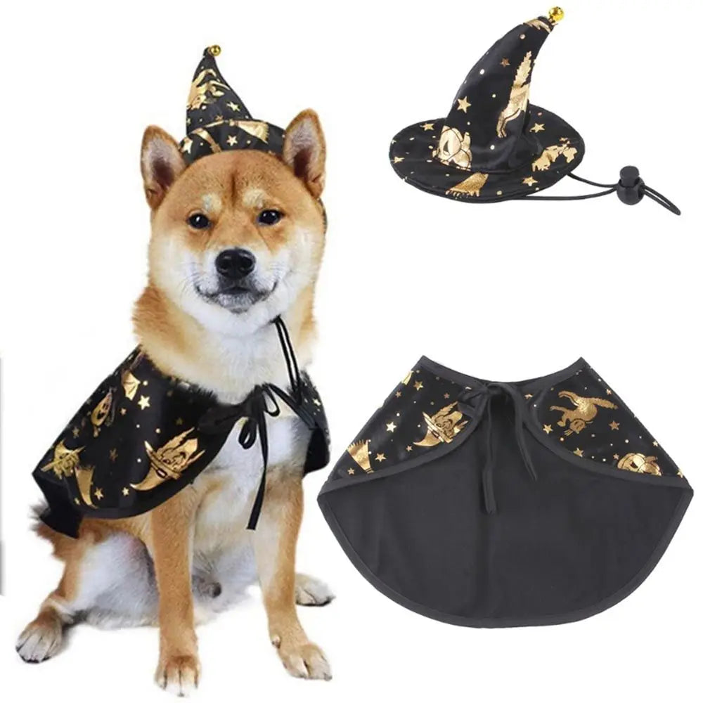 Dog Cloak Halloween Cosplay Costume Collar