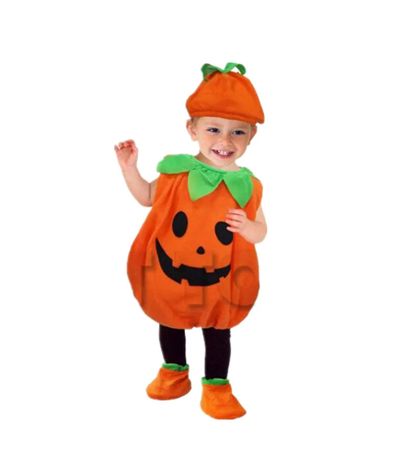 Halloween Romper Pumpkin Kid Costume