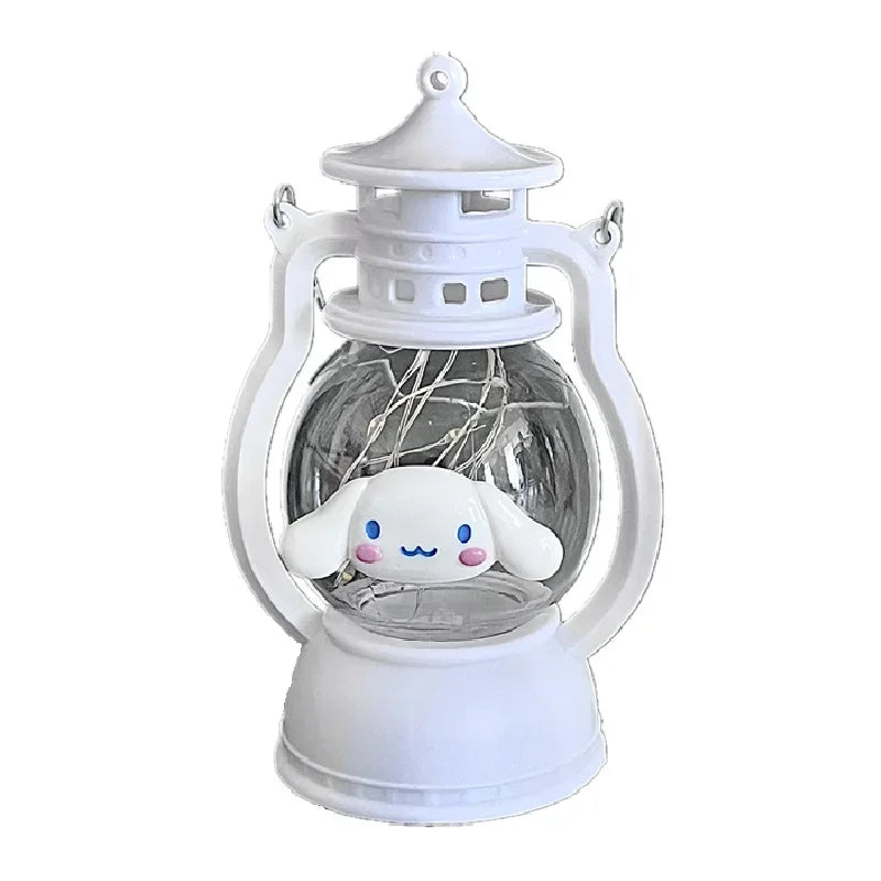 SanrioHelloKitty Kuromi Halloween Christmas Halloween Decoration Small Oil Lamp Cute Cartoon Portable Small Lantern Holiday Gift