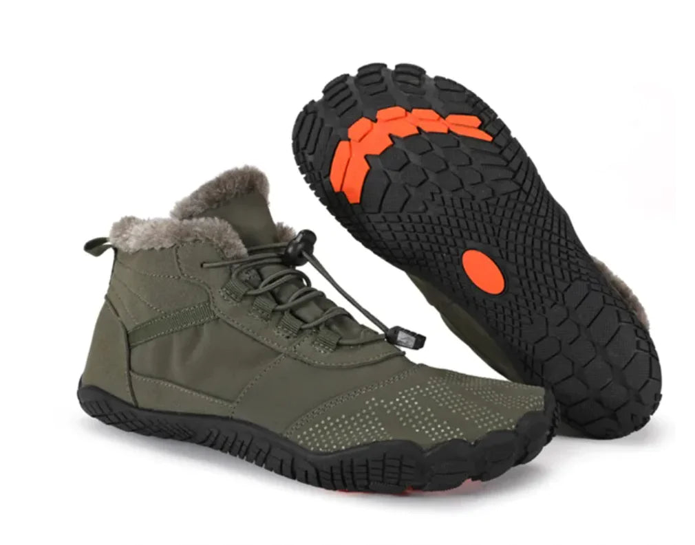 Men Arctic Steps Winter Bare Foot Shoes