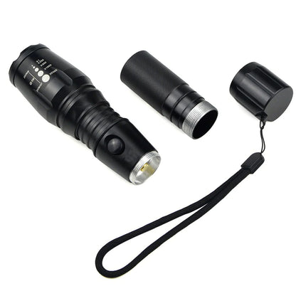 Super-Bright 90000LM LED Tactical Flashlight 5 Modes Zoomable Torch Searchlight - Simply Great Gear