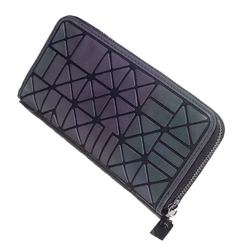 Slim Thin Geometric-Patterned Wallet - Simply Great Gear