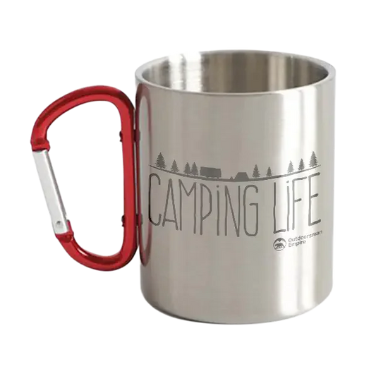 Camping Life Carabiner Mug 12oz - Simply Great Gear