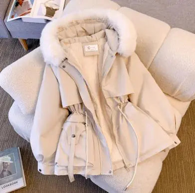 Women Fleece Puff Winter Jacket