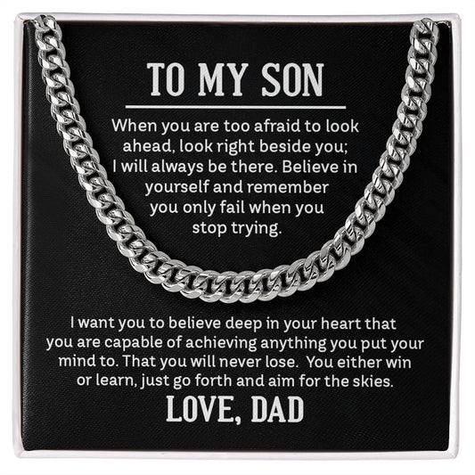 Cuban Link Chain - For Son From Dad - Simply Great Gear