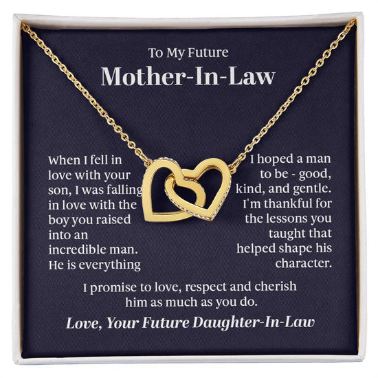 Interlocking Hearts Necklace - For Future Mother-in-Law - Simply Great Gear