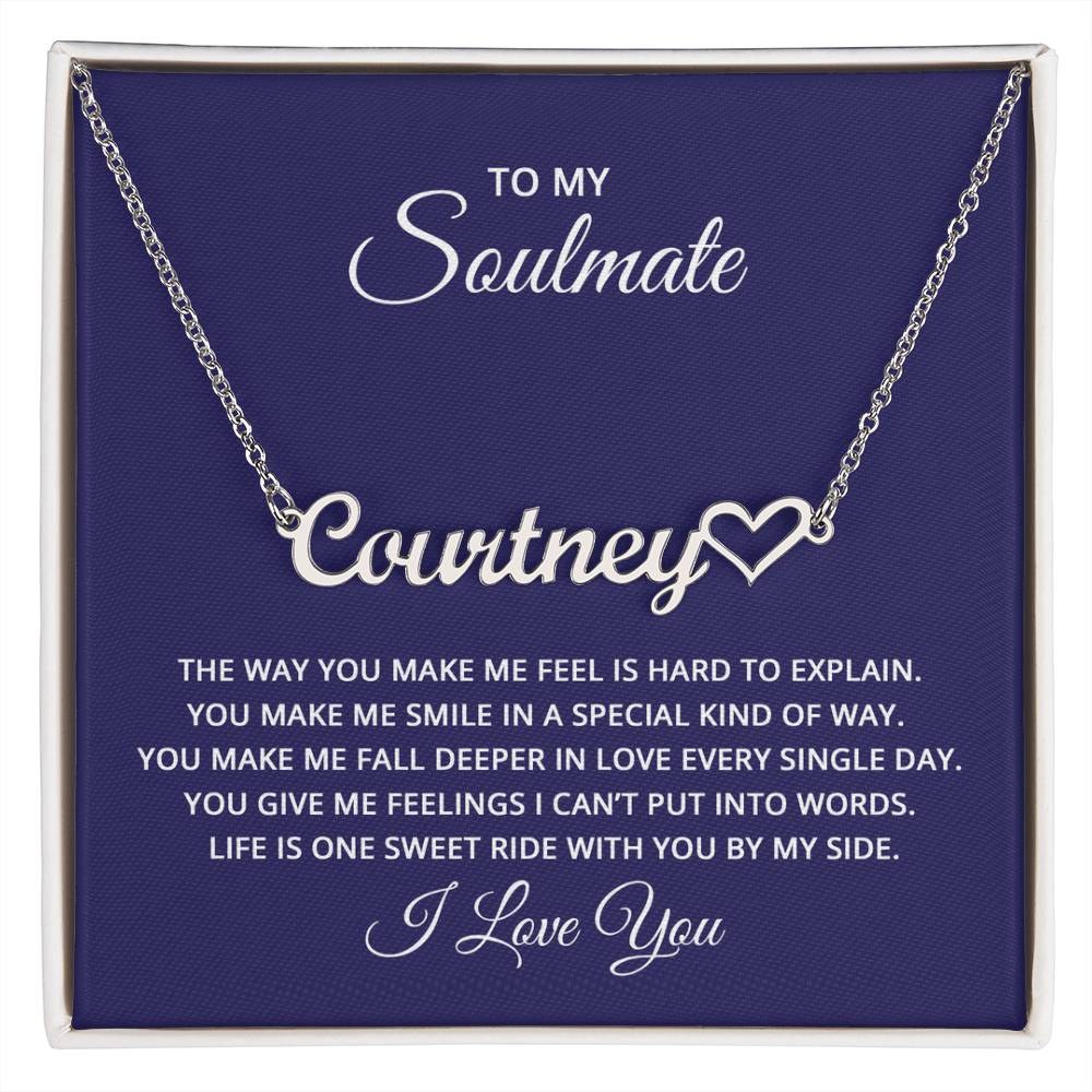 Heart Name Necklace - For Soulmate - Simply Great Gear