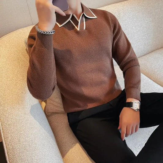 Men Winter British Style Sweater