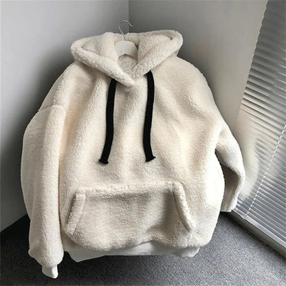 Women Winter Fluffy Furry Hoodie