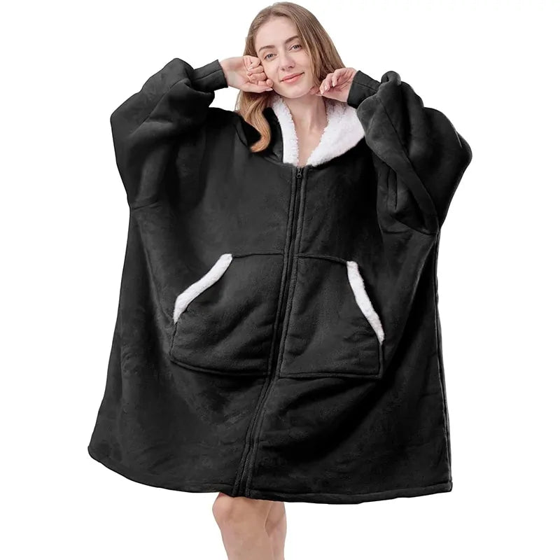 Women Winter Fleece Oversized Hoodie