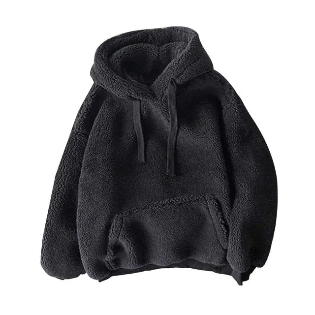 Women Winter Fluffy Furry Hoodie