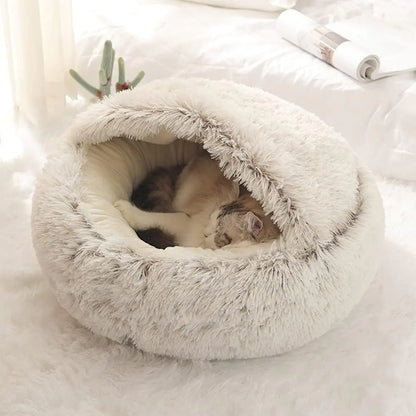 Plush Round Cat Bed - Simply Great Gear