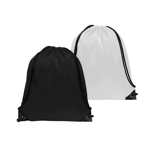 Lightweight Drawstring Backpack – Durable Polyester String Bag with PU Reinforced Corners | Foldable Gym & Travel Bag for Sports, Camping, and Daily Use