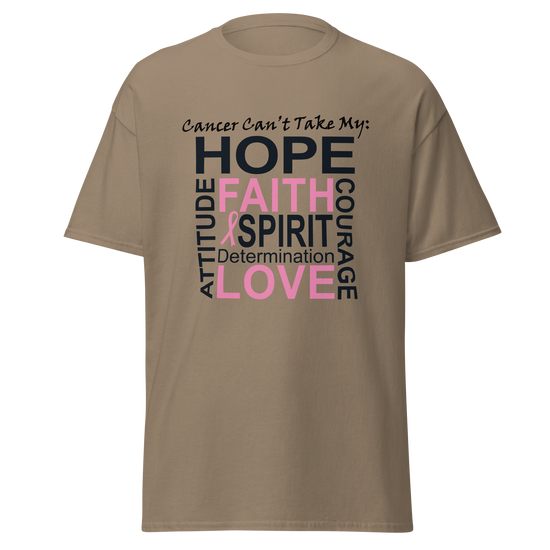 Breast Cancer Awareness Hope & Faith Classic Tee - Simply Great Gear