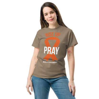 MS Awareness "Rise Up and Pray" T-Shirt - Simply Great Gear