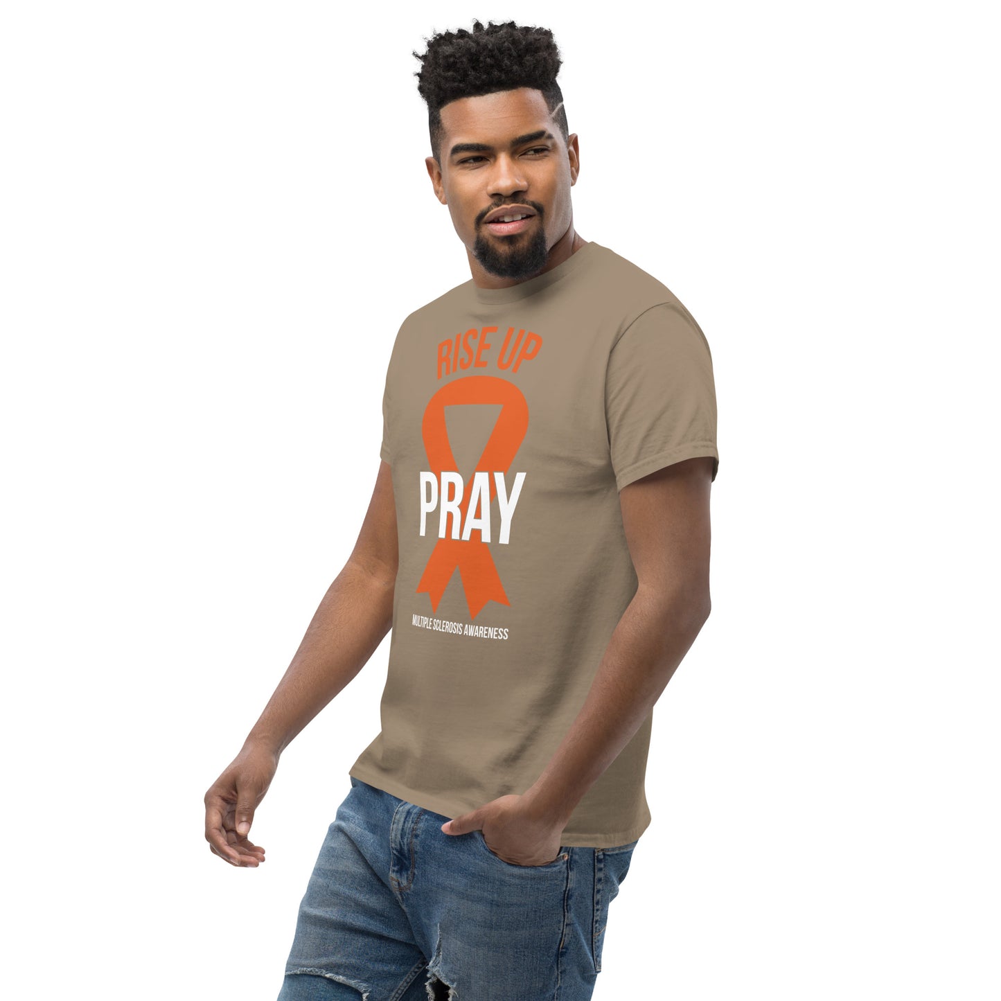 MS Awareness "Rise Up and Pray" T-Shirt - Simply Great Gear