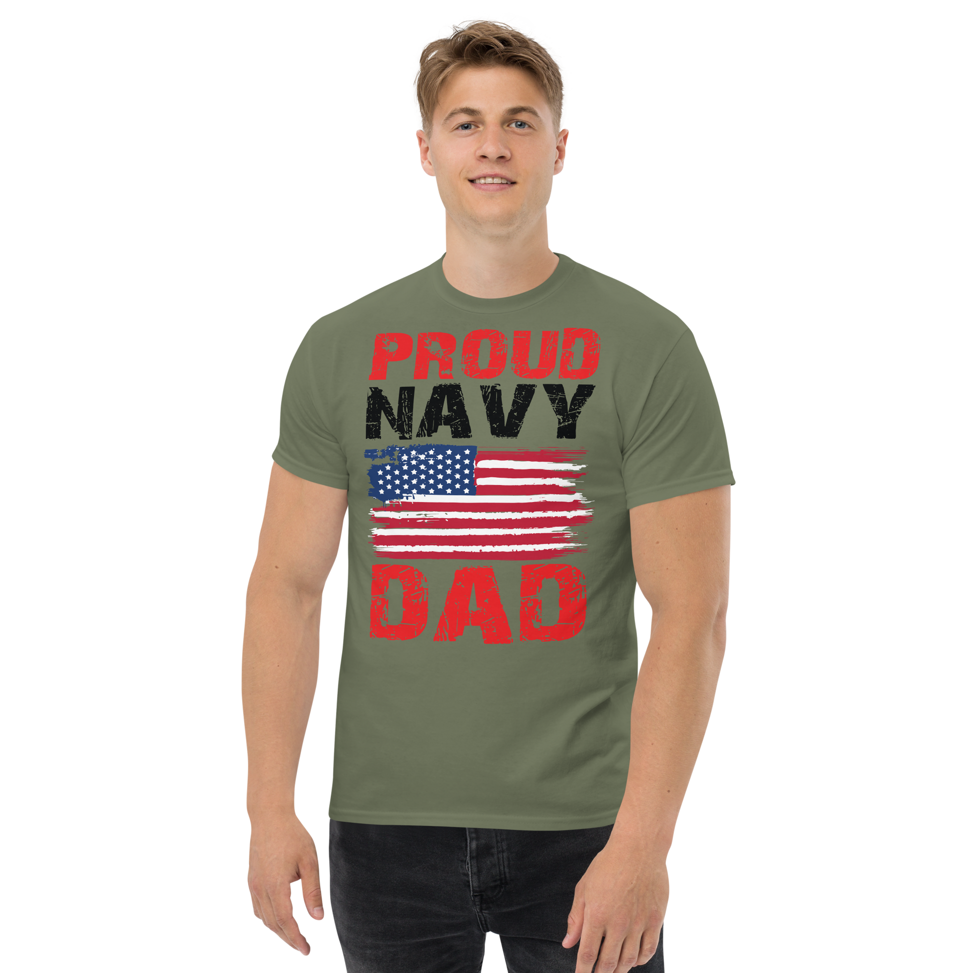 Proud Navy Dad Classic Tee - Simply Great Gear