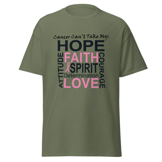 Breast Cancer Awareness Hope & Faith Classic Tee - Simply Great Gear