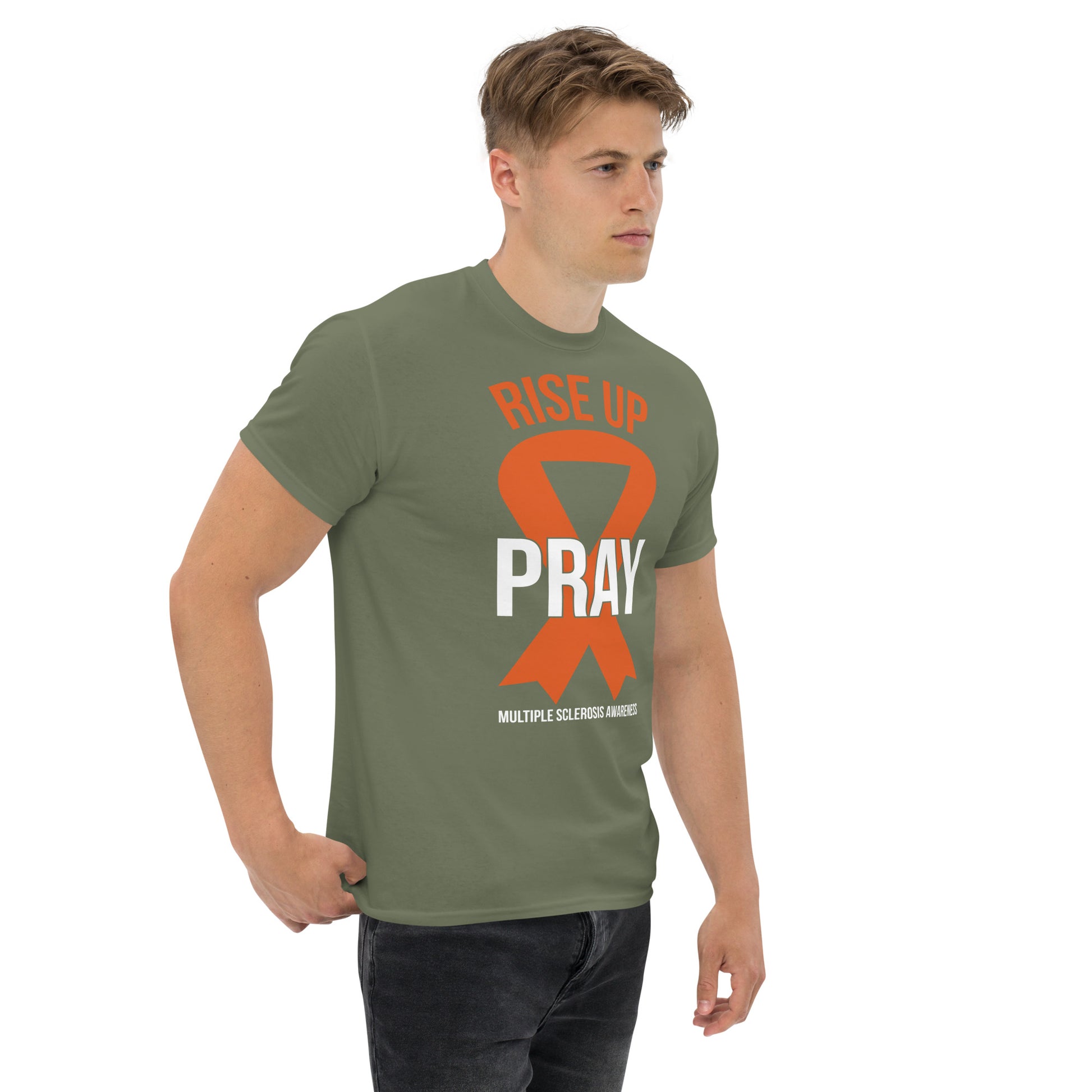 MS Awareness "Rise Up and Pray" T-Shirt - Simply Great Gear