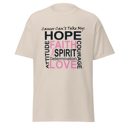 Breast Cancer Awareness Hope & Faith Classic Tee - Simply Great Gear