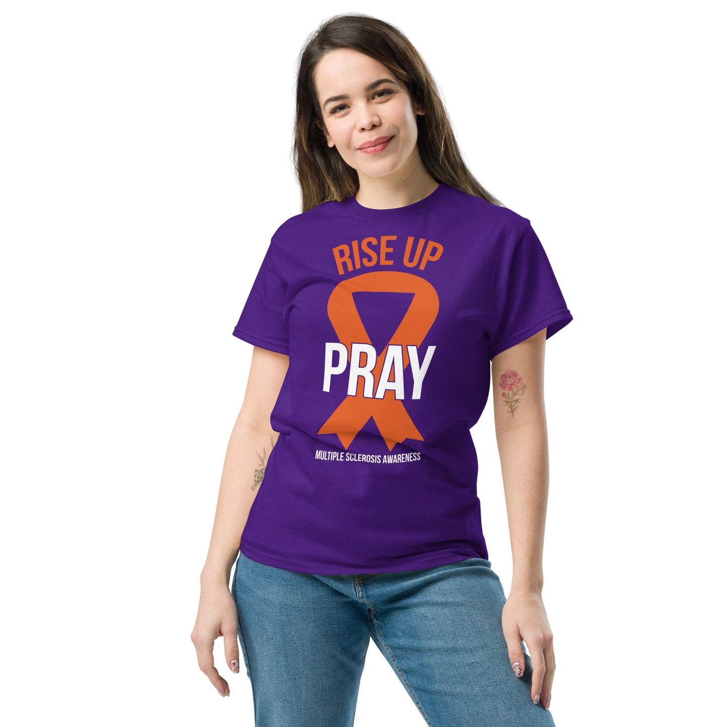 MS Awareness "Rise Up and Pray" T-Shirt - Simply Great Gear