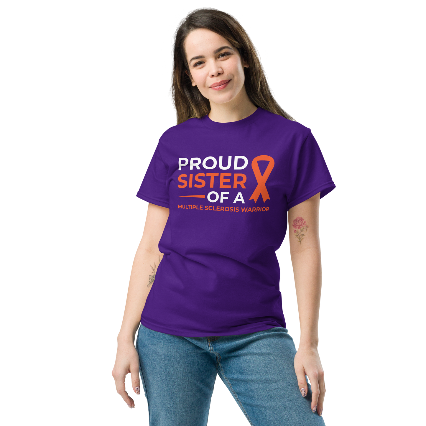 MS Awareness Proud Sister T-Shirt - Simply Great Gear