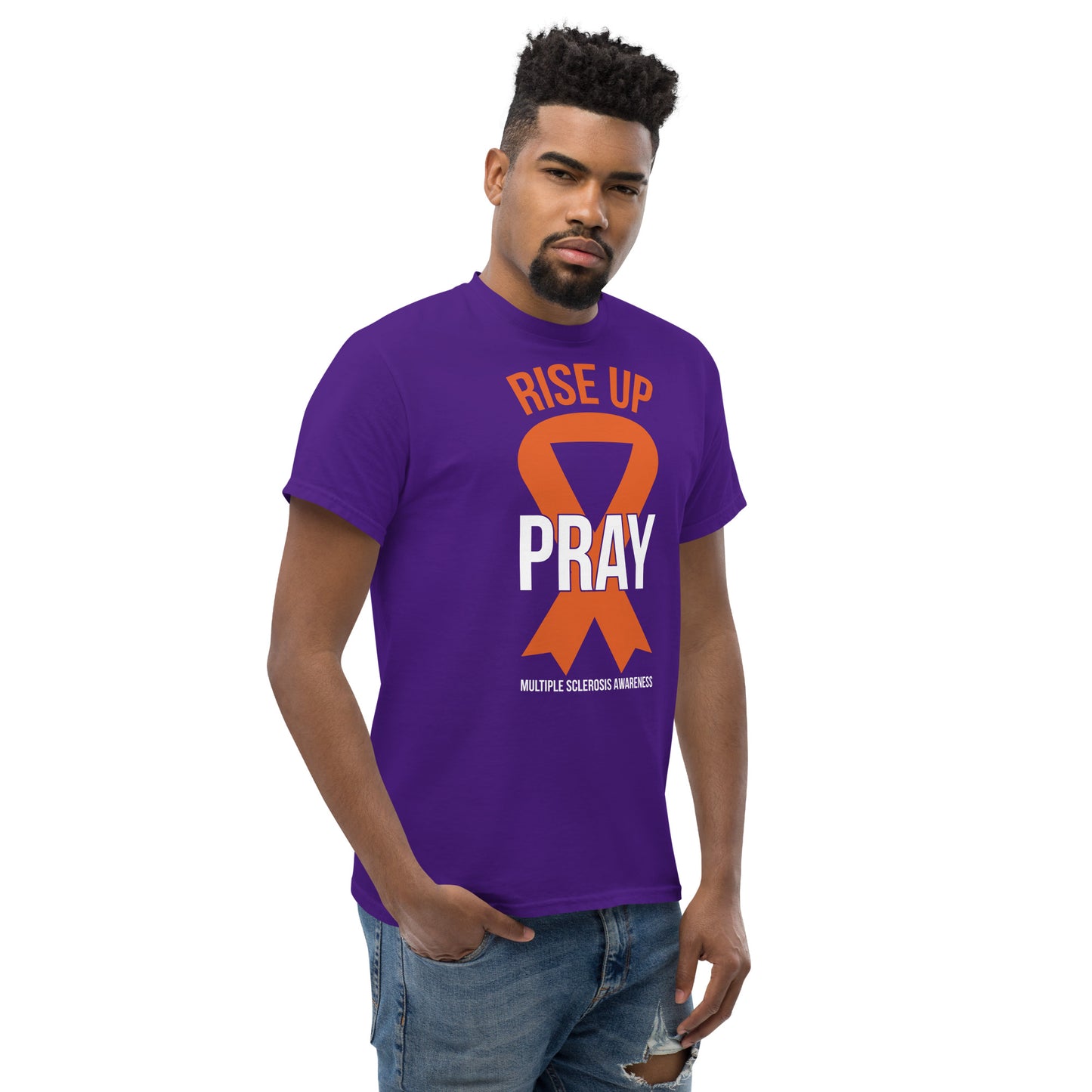 MS Awareness "Rise Up and Pray" T-Shirt - Simply Great Gear