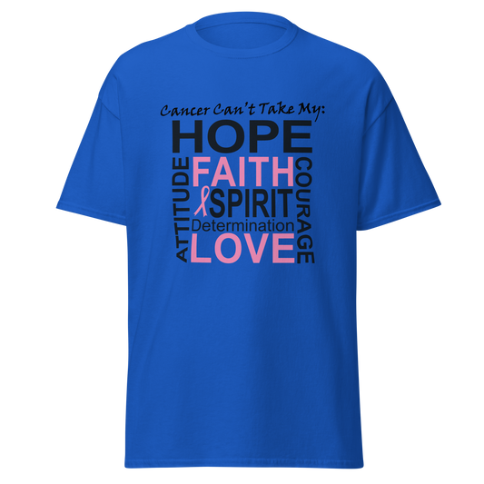 Breast Cancer Awareness Hope & Faith Classic Tee - Simply Great Gear