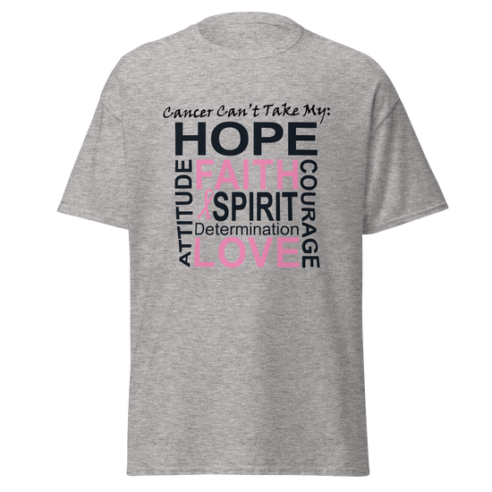 Breast Cancer Awareness Hope & Faith Classic Tee - Simply Great Gear