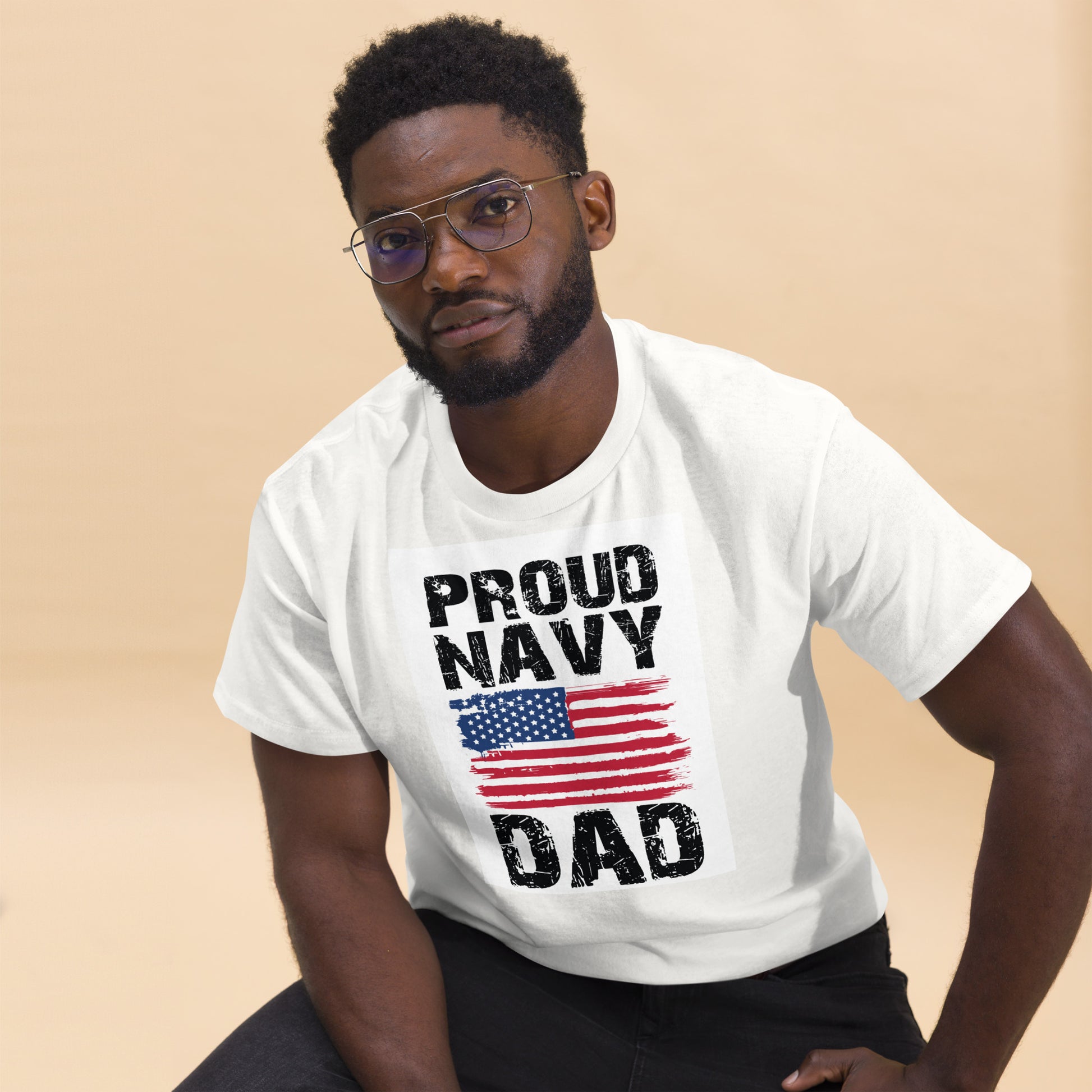 Proud Navy Dad Classic Tee - Simply Great Gear