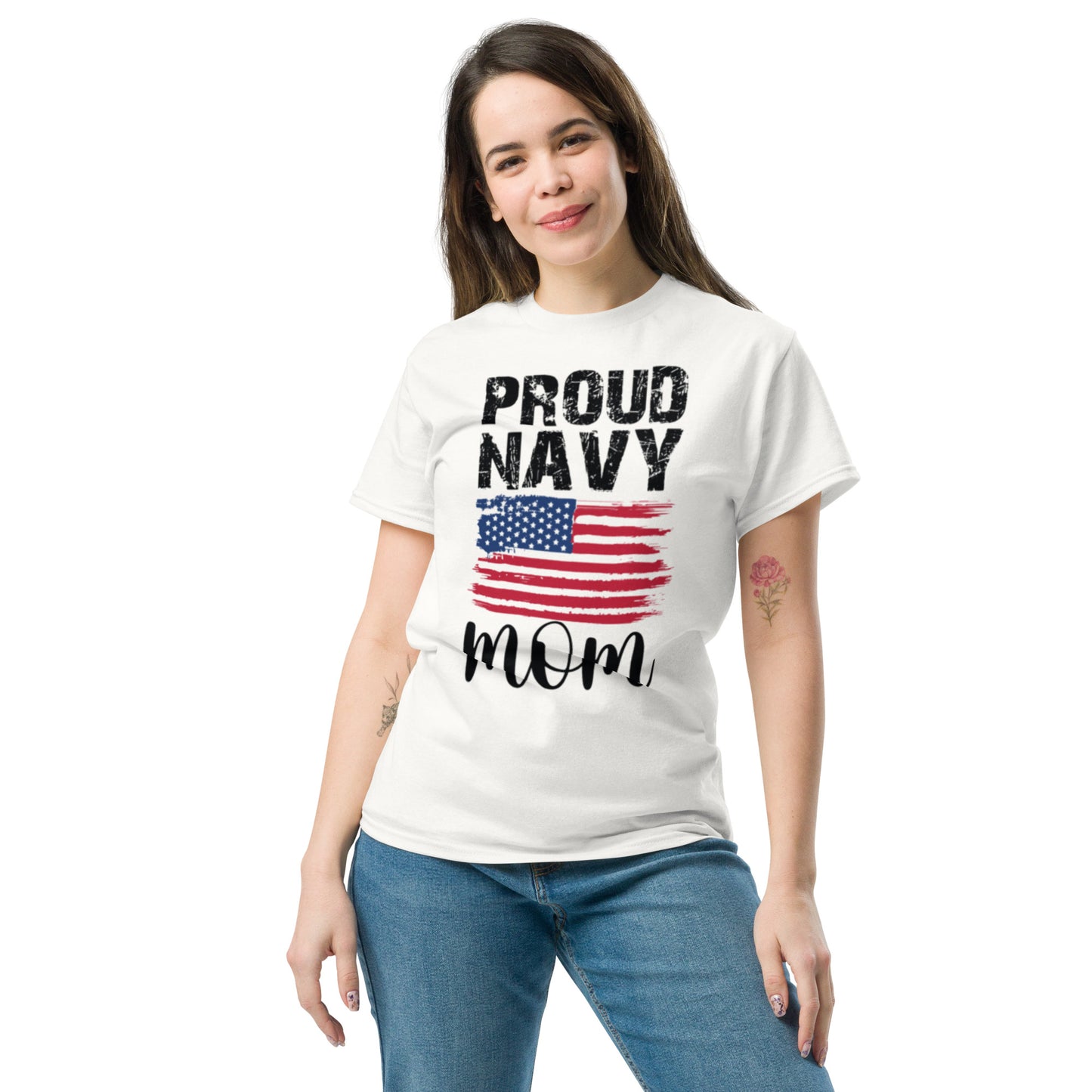 Proud Navy Mom Classic Tee - Simply Great Gear