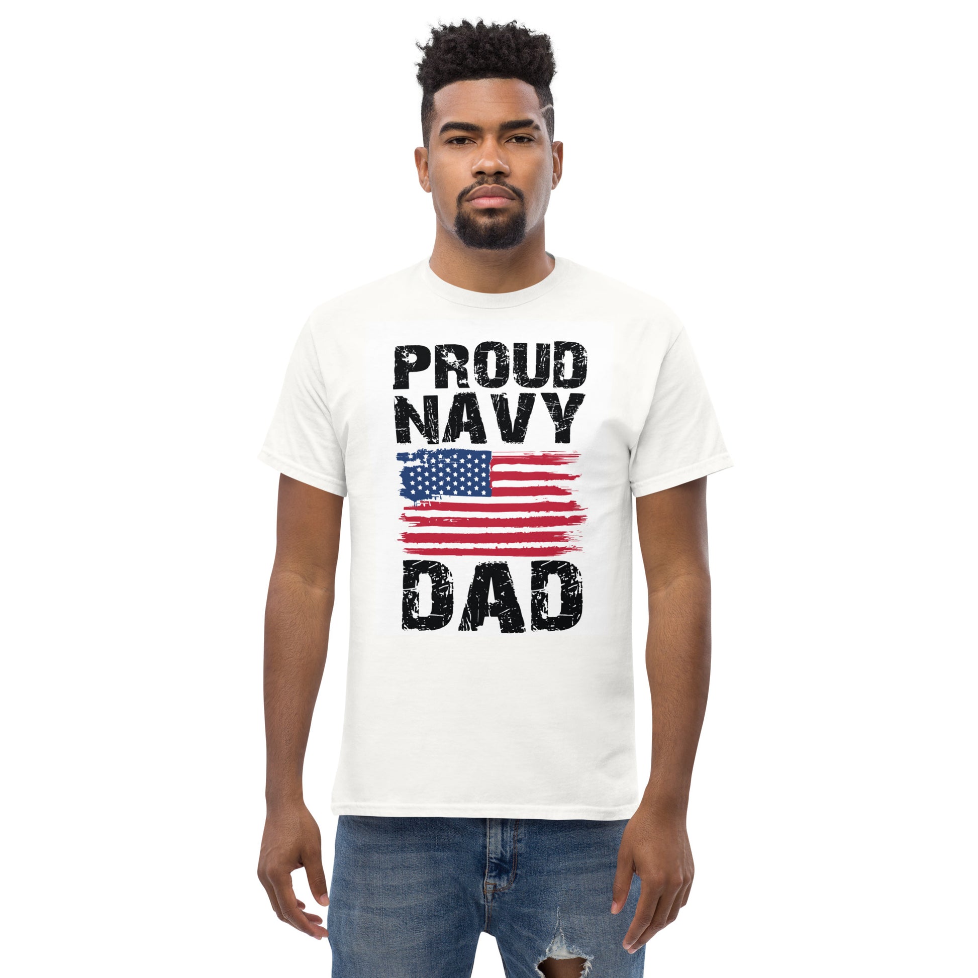 Proud Navy Dad Classic Tee - Simply Great Gear