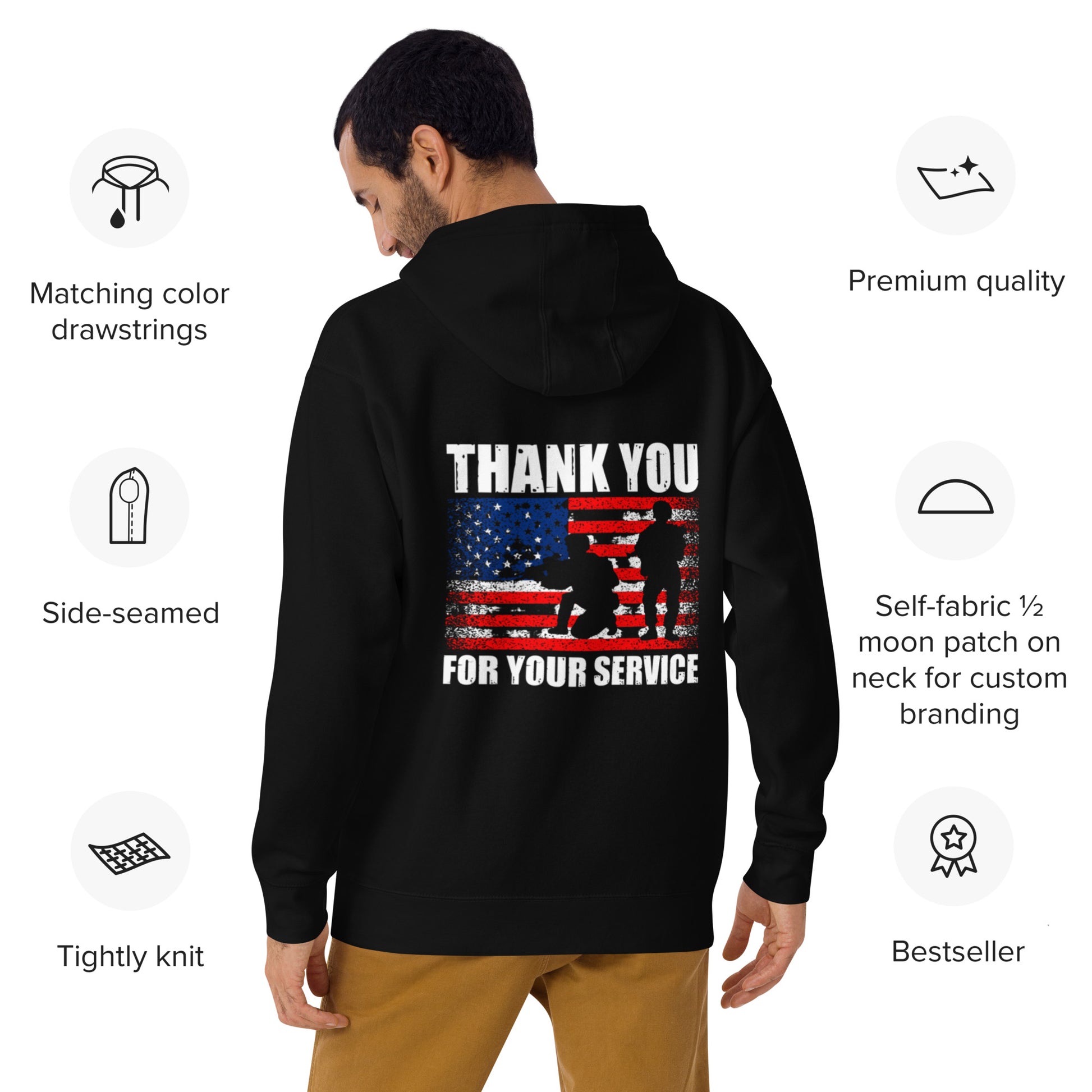 Thank You For Your Service Hoodie - Simply Great Gear