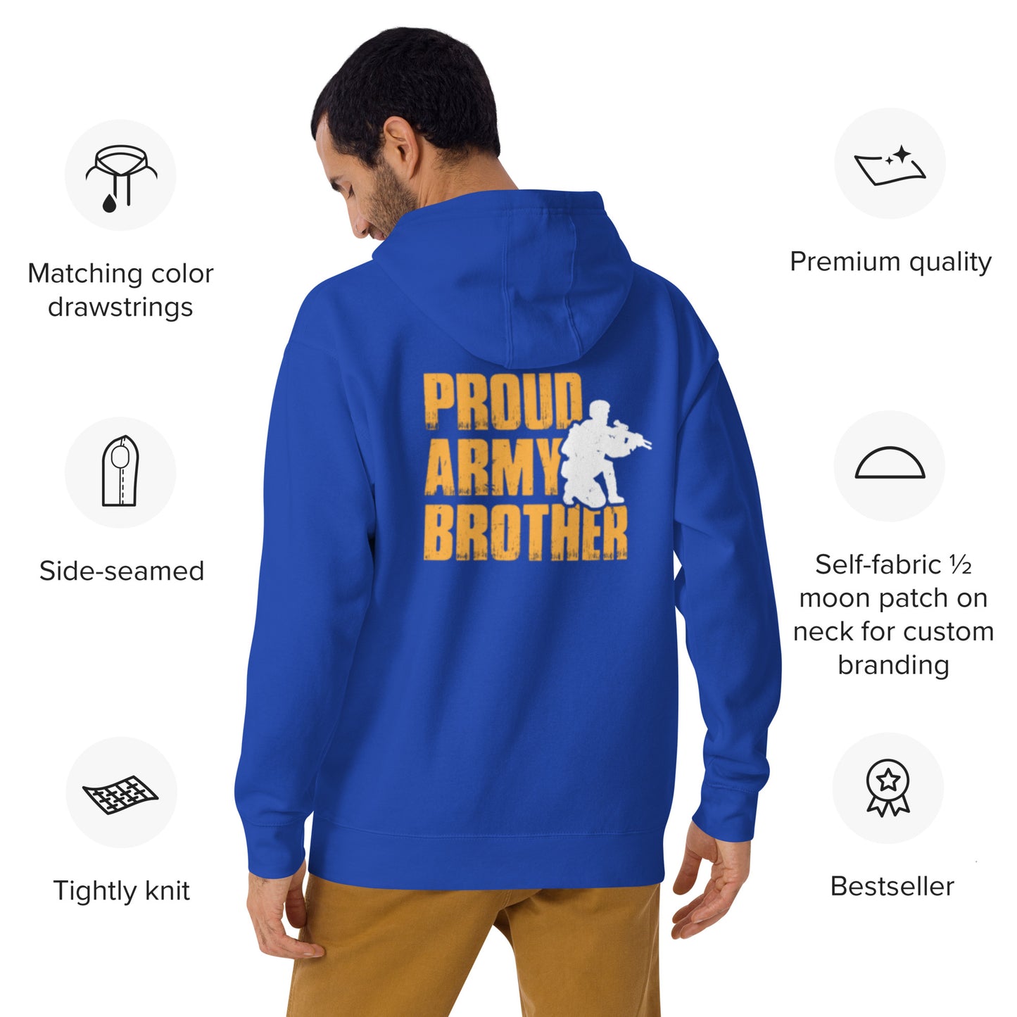 Proud Army Brother Hoodie - Simply Great Gear