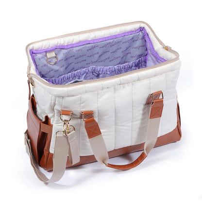 Milk&Moo Diaper Bag Quilted Brown and Beige - Simply Great Gear