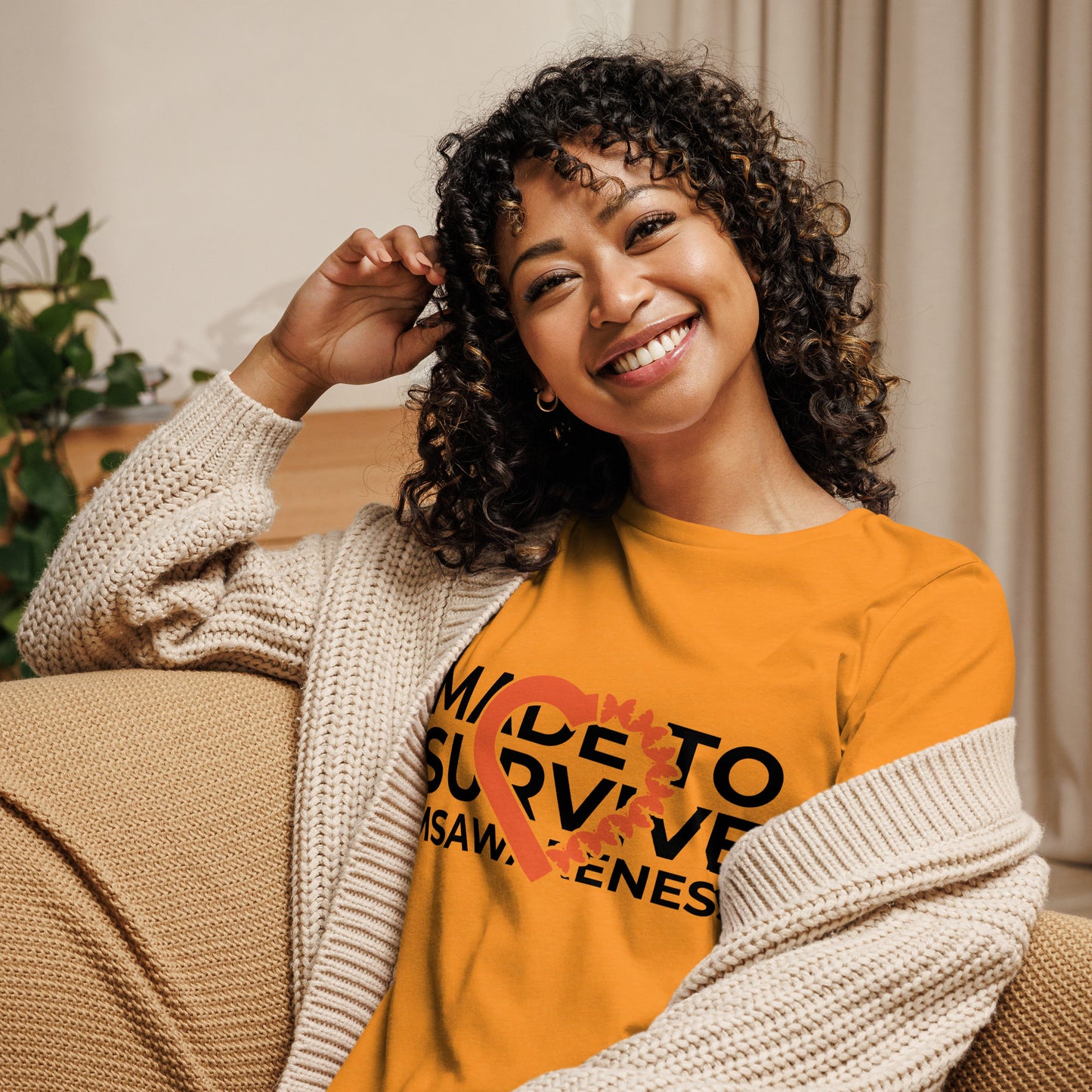 MS Awareness - Made To Survive Relaxed T-Shirt - Simply Great Gear